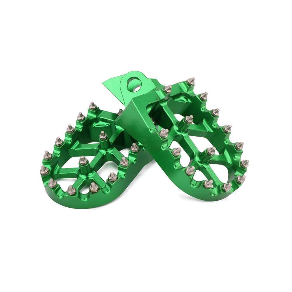 Heavy duty motocross foot pegs anti slip steel spike design