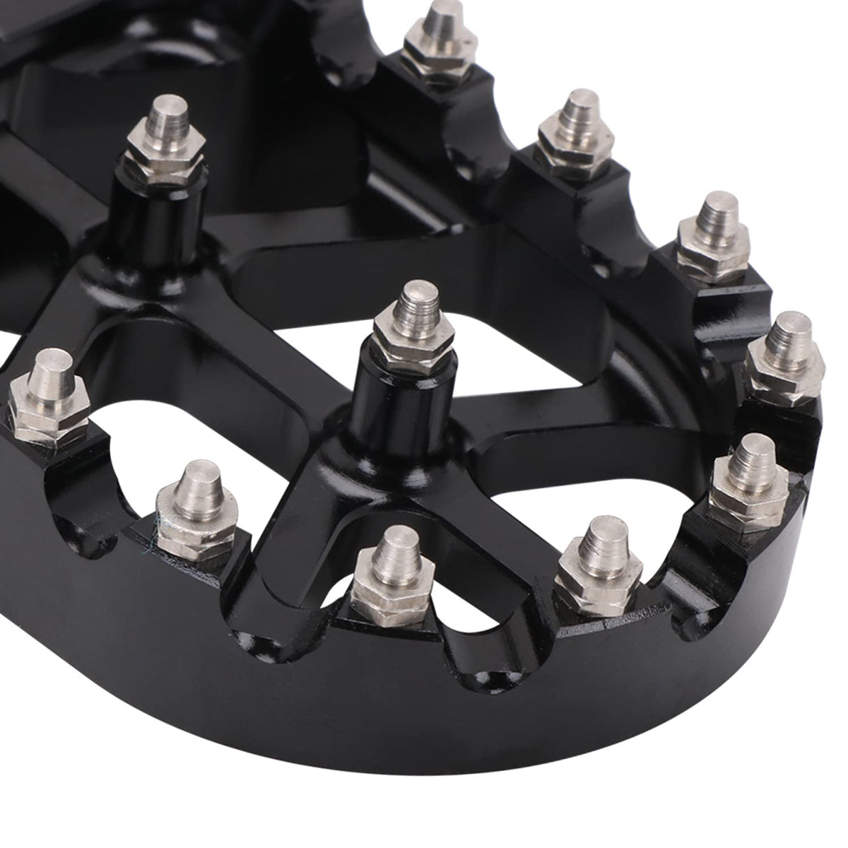 Heavy duty motocross foot pegs with anti slip steel teeth