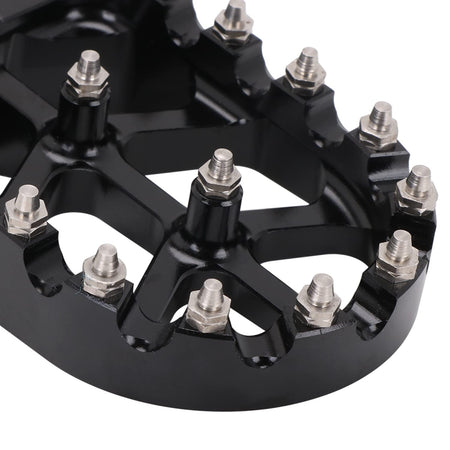 Heavy duty motocross foot pegs with anti slip steel teeth