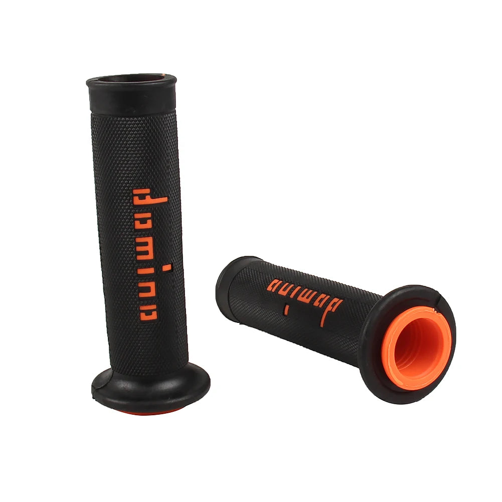Heavy duty rubber grips for off-road motorcycles