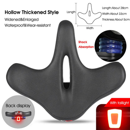WEST BIKING Bicycle Saddle Waterproof Widened Thickened Cushion Ergonomic MTB Road Bike Seat Shock Absorption Cycling Saddles