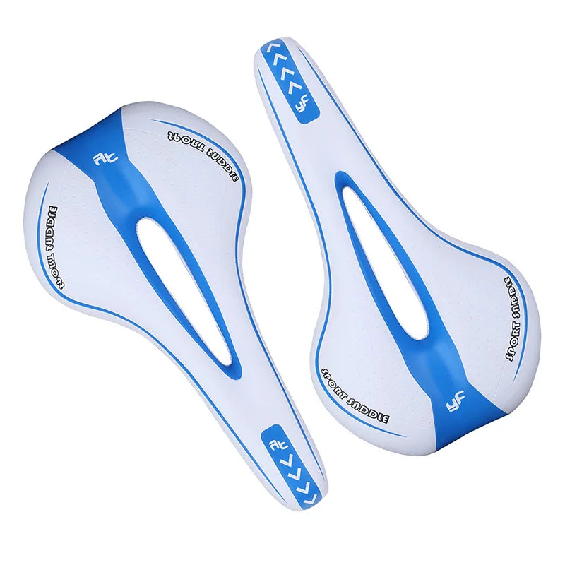 Cycling Seat Saddle Soft Bicycle Pad Saddle Ergonomic Shock MTB Road Bike Silicone Skid-proof Seat Quality Leather Cushion