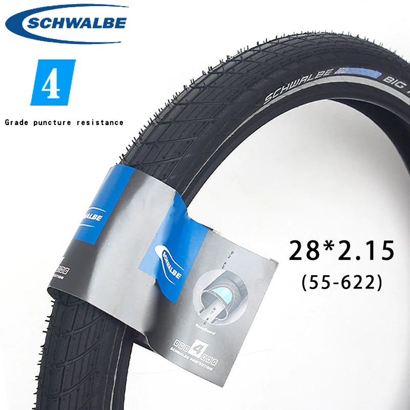 Schwalbe city bicycle tire 12 14 16 18 20 24 26 28inch steel tire 2.00 2.15 Big Apple small wheel diameter balanced bicycle tire 1PCS 28X2.15 China