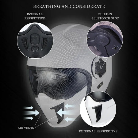   Modular Motorcycle Helmet CYRIL - DOT Approved