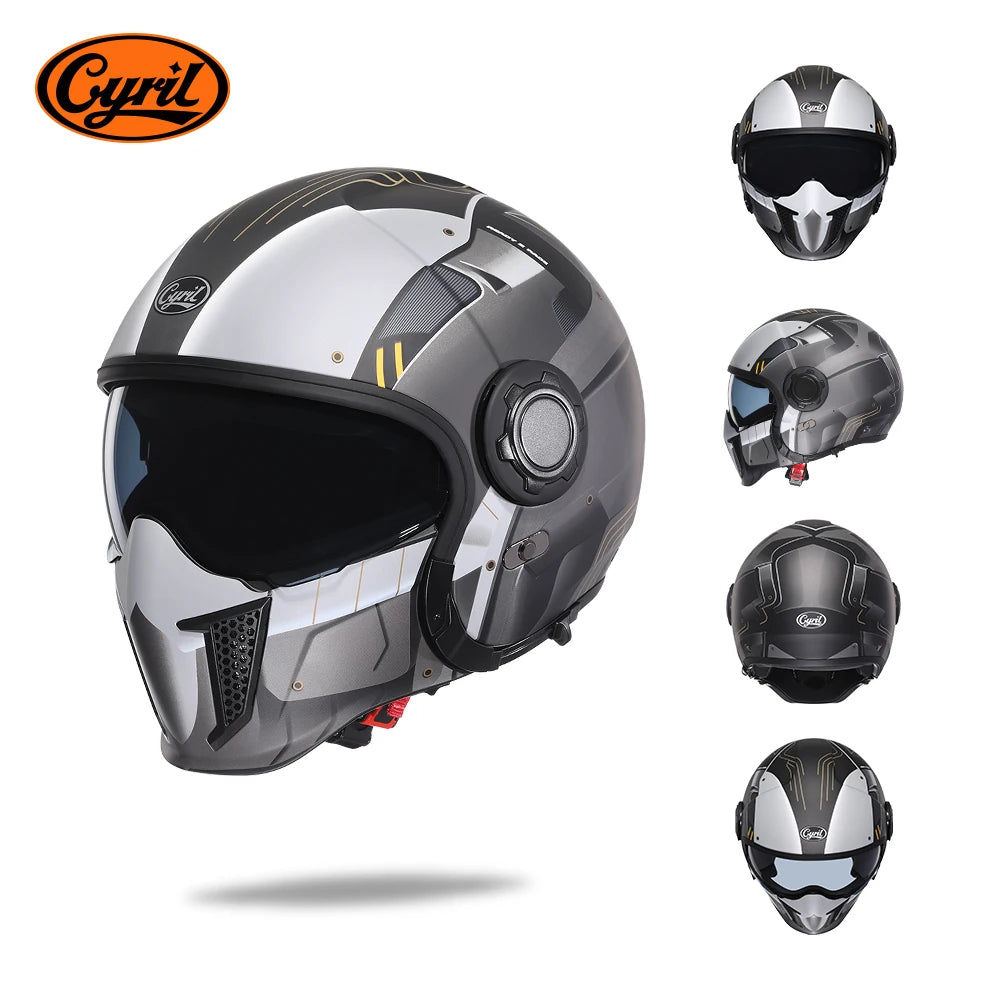   Modular Motorcycle Helmet CYRIL - DOT Approved