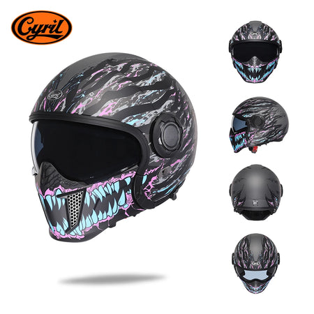   Modular Motorcycle Helmet CYRIL - DOT Approved