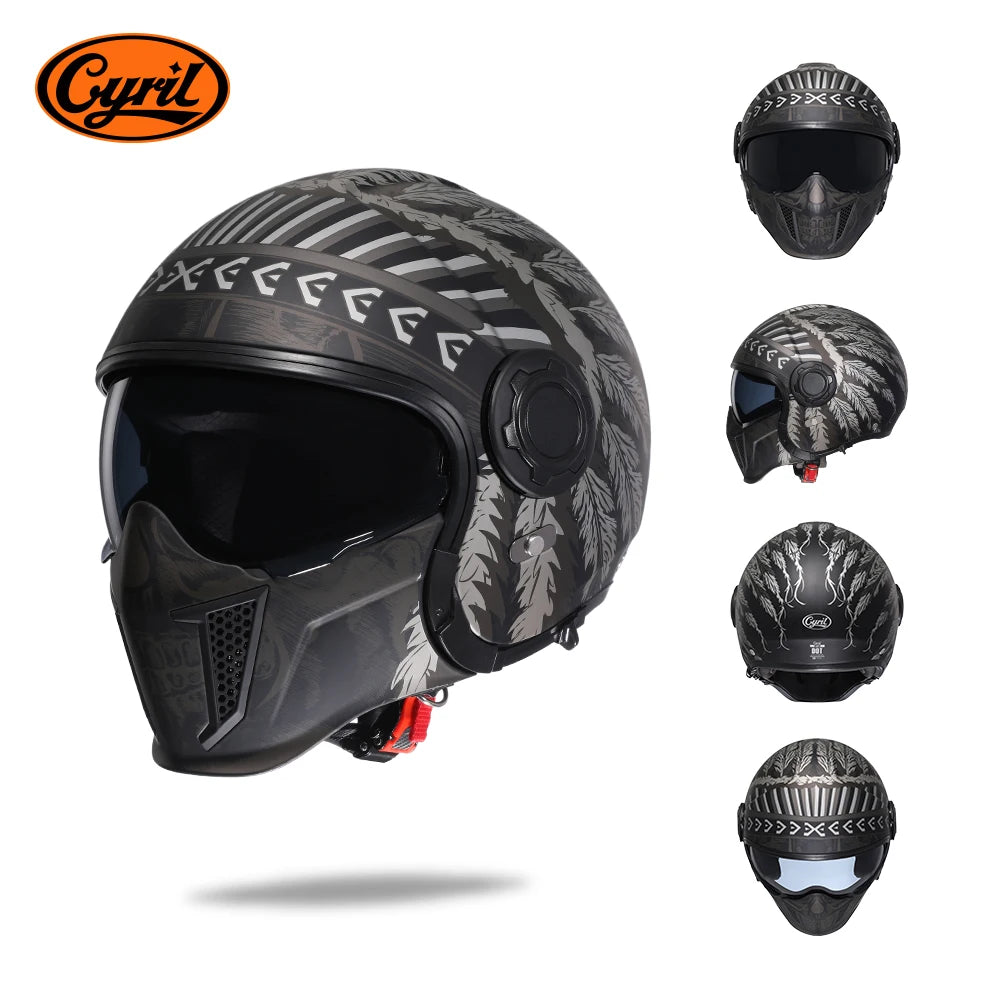   Modular Motorcycle Helmet CYRIL - DOT Approved