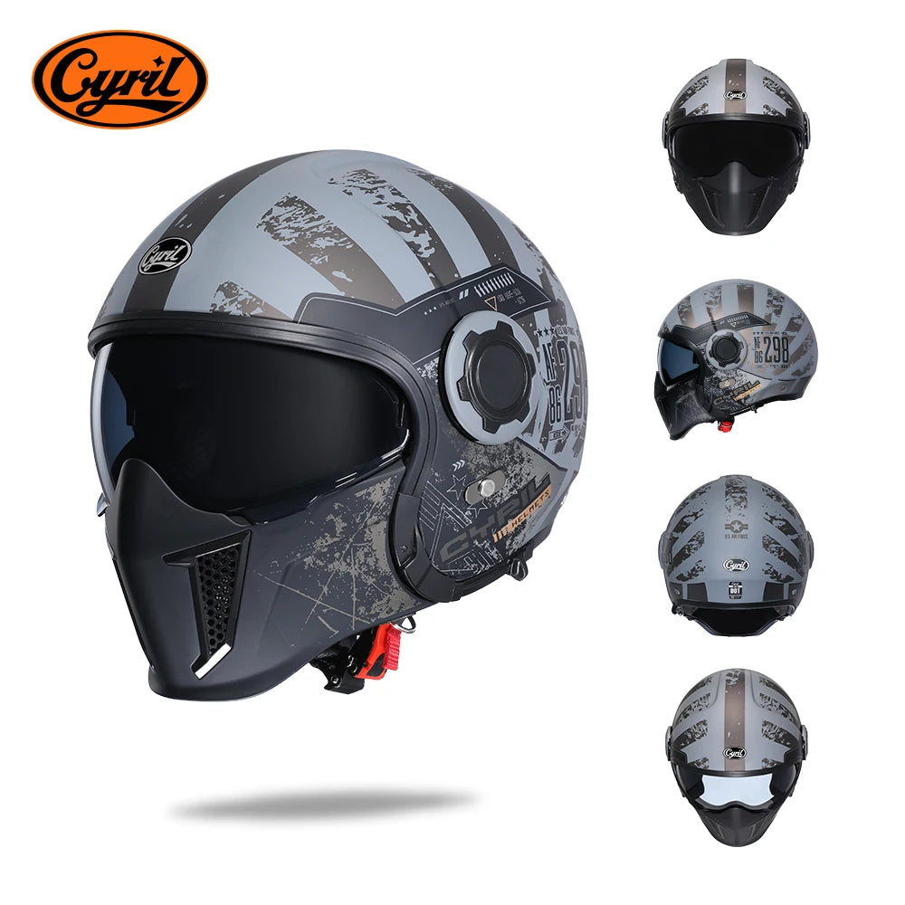   Modular Motorcycle Helmet CYRIL - DOT Approved