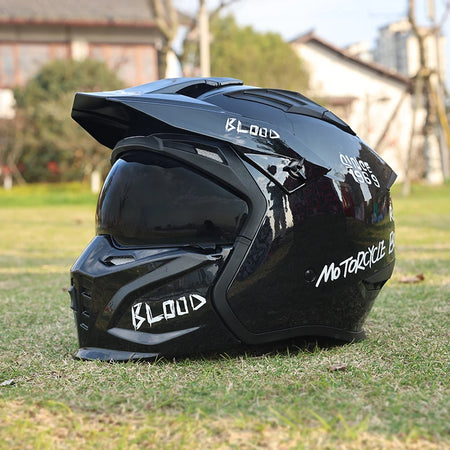   Retro Street Fighter Combination Motorcycle Helmet