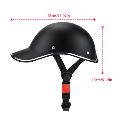   Motorcycle Half Helmet Baseball Cap