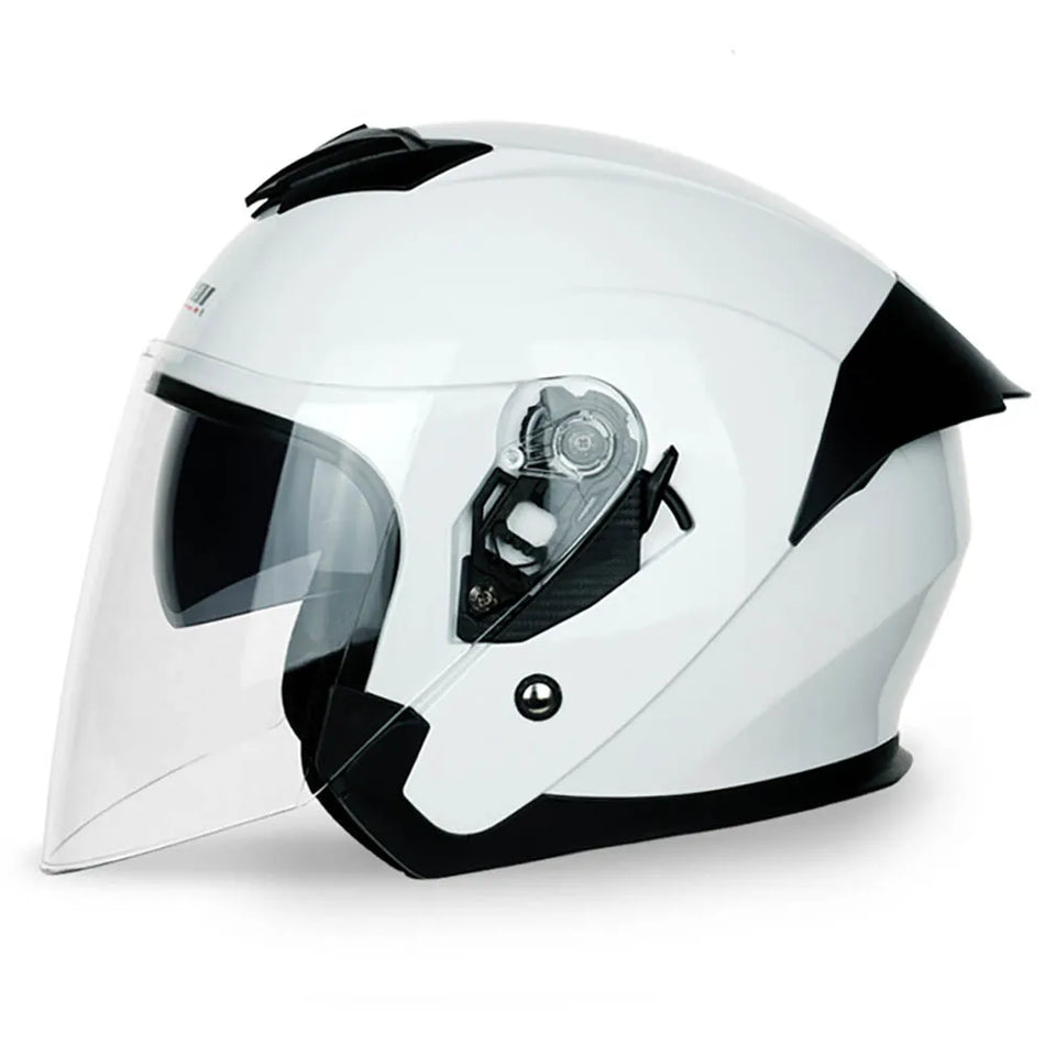   Motorcycle Helmet Dual Lens Half Helmet