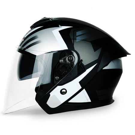   Motorcycle Helmet Dual Lens Half Helmet