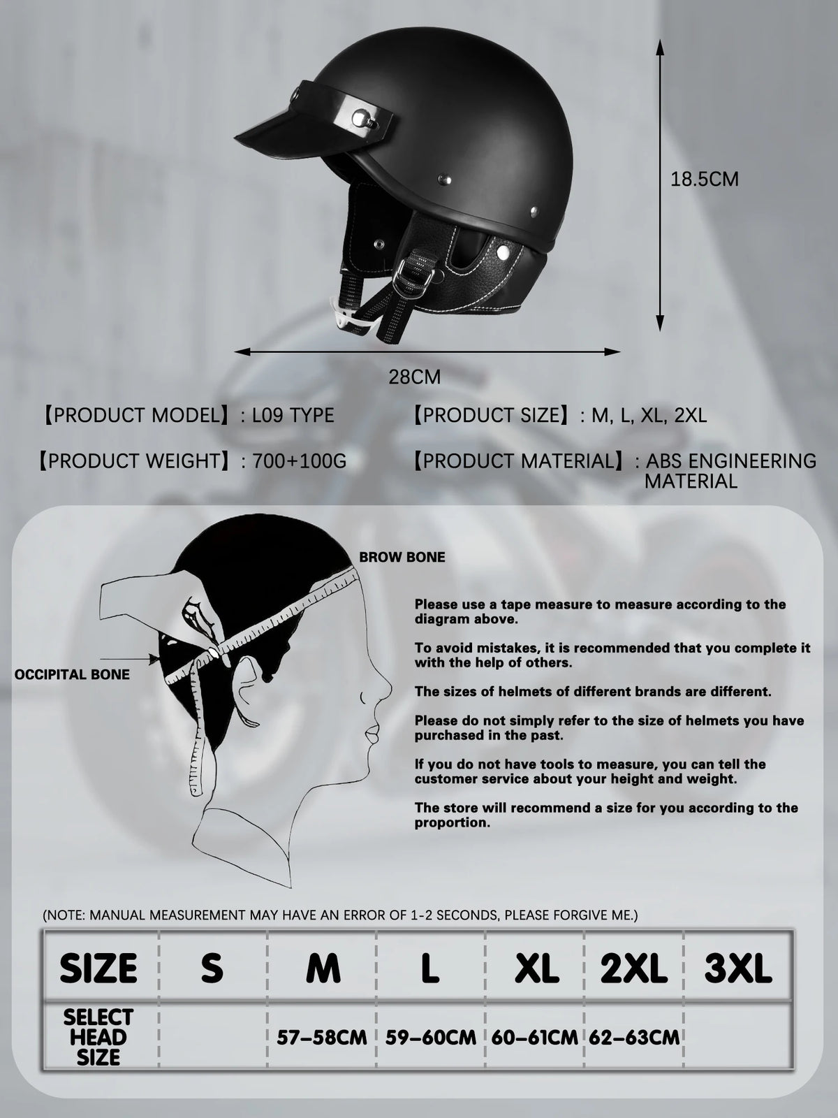   Japanese Retro Motorcycle Half Helmet