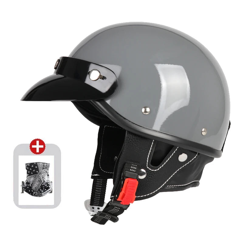   Japanese Retro Motorcycle Half Helmet