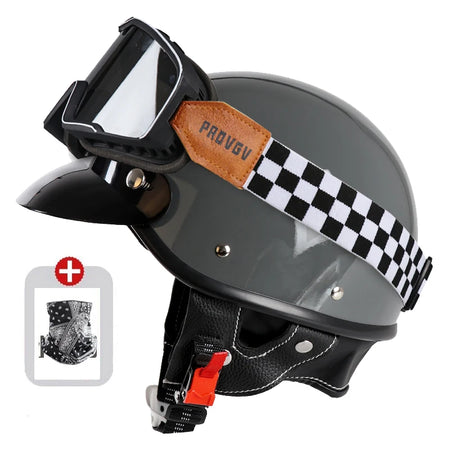   Japanese Retro Motorcycle Half Helmet