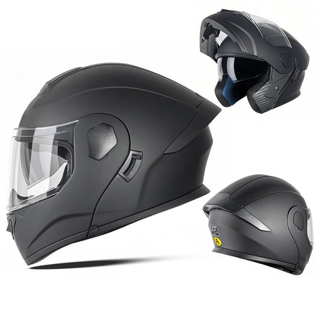   DOT Certified ABS Flip-Up Helmet - Lightweight & Compact