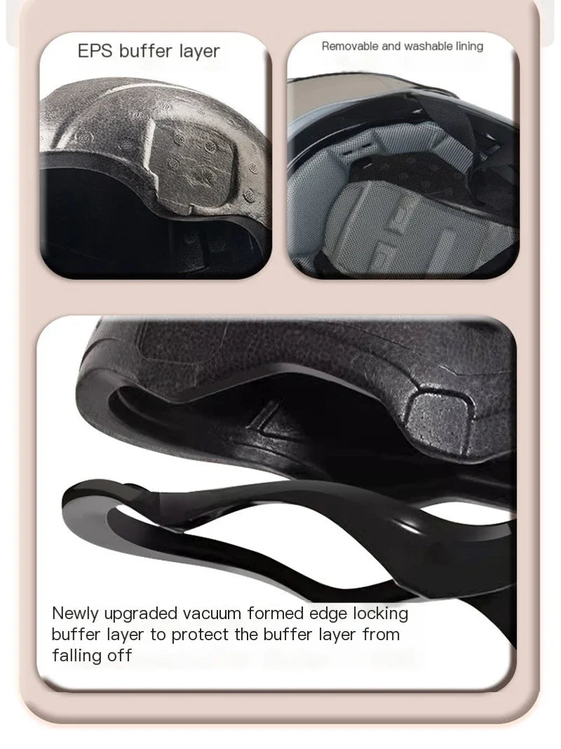   Unisex Half Helmet for Electric Bicycles and Motorcycles