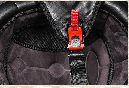   Vintage Half Face Motorcycle Helmet with Inner Sun Visor