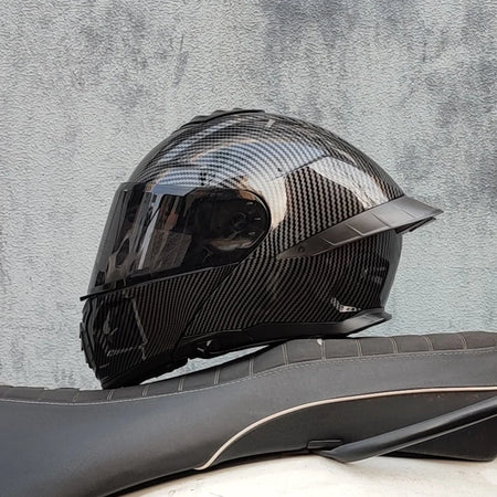   Motorcycle Helmet Dual Visor Modular Flip-up Full Face Helmet
