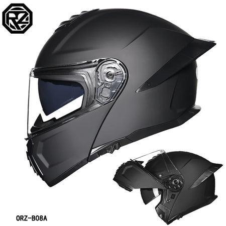   Motorcycle Helmet Dual Visor Modular Flip-up Full Face Helmet