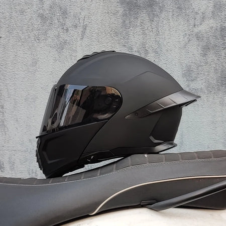   Motorcycle Helmet Dual Visor Modular Flip-up Full Face Helmet