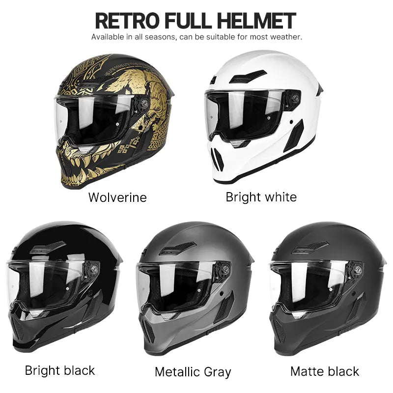   Matte Black Motorcycle Helmet with Bluetooth Slot
