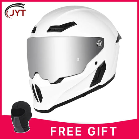   Matte Black Motorcycle Helmet with Bluetooth Slot