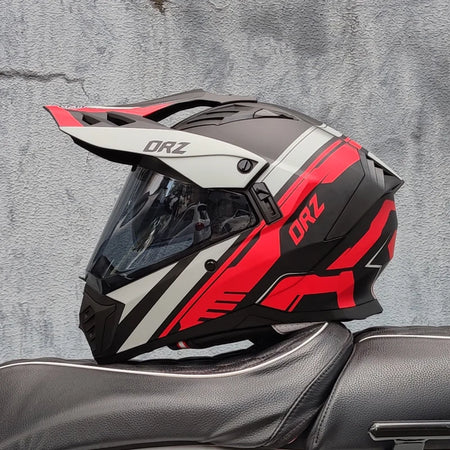   Full Face CASCO Off-Road Motorcycle Helmet with Brown Lens