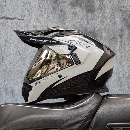   Full Face CASCO Off-Road Motorcycle Helmet with Brown Lens