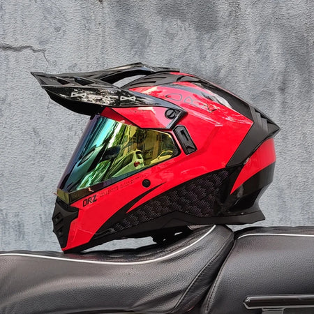   Full Face CASCO Off-Road Motorcycle Helmet with Brown Lens