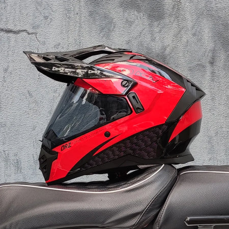   Full Face CASCO Off-Road Motorcycle Helmet with Brown Lens