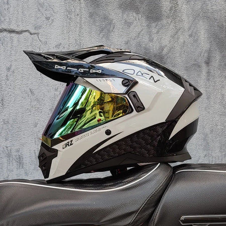   Full Face CASCO Off-Road Motorcycle Helmet with Brown Lens