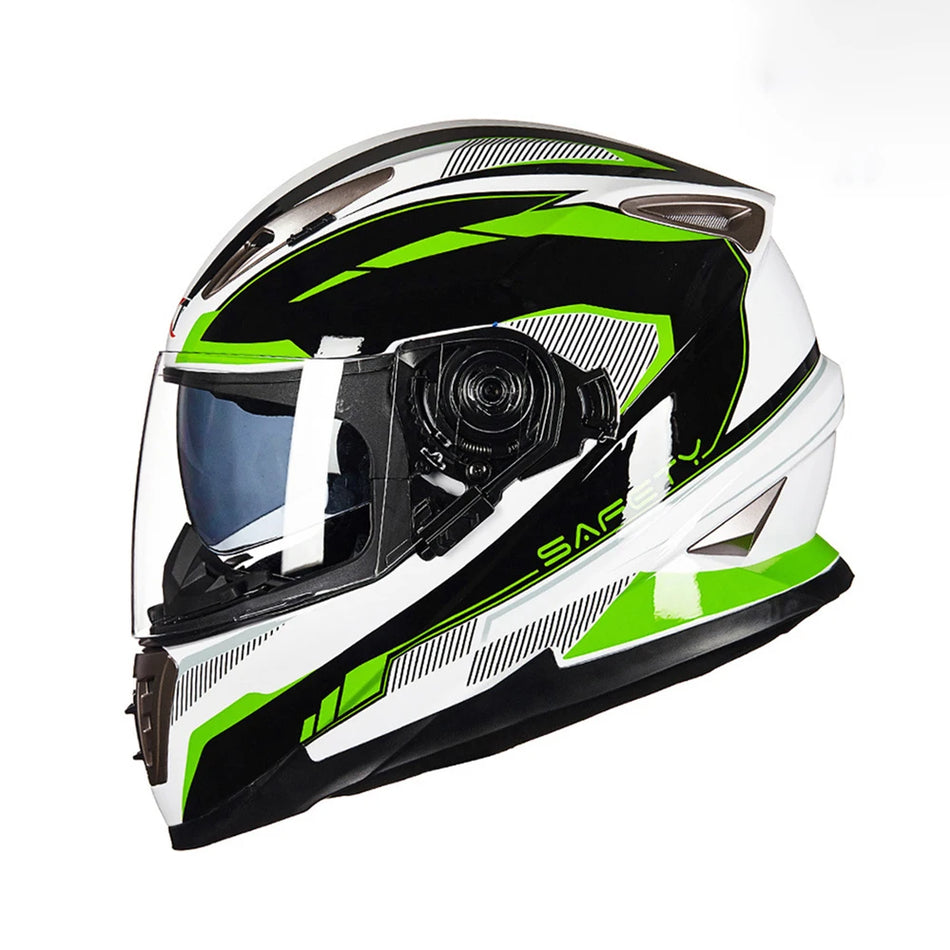   Double Lens Full Face Motorcycle Helmet
