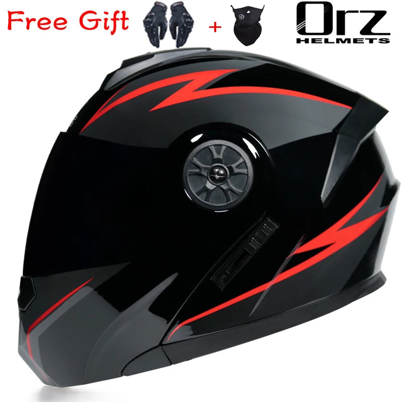   Full Face Motorcycle Helmet with Double Sun Visor