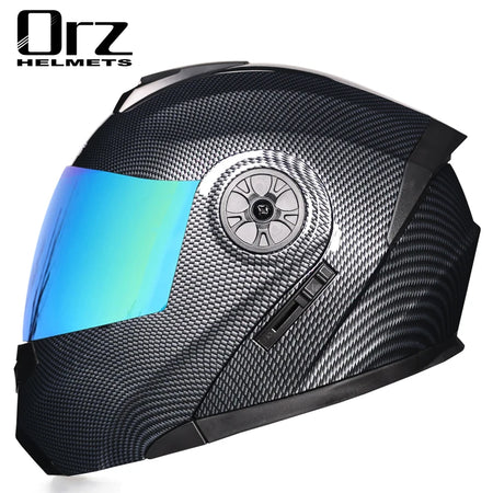   Full Face Motorcycle Helmet with Double Sun Visor
