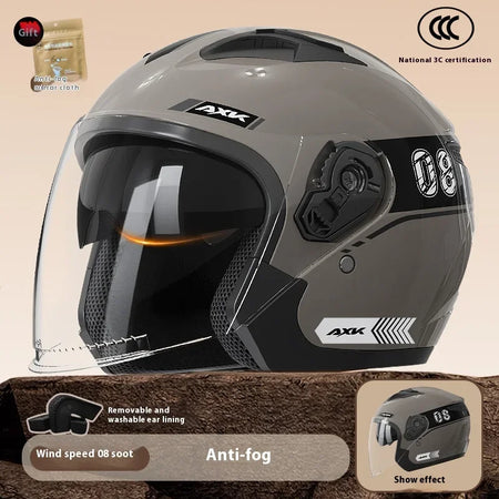   Electric Motorcycle Helmet for All Seasons