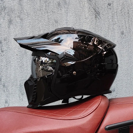   High-Quality Retro Modular Motorcycle Helmet