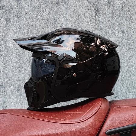   High-Quality Retro Modular Motorcycle Helmet