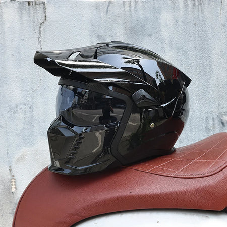   Fighter Combination Helmet Retro Motorcycle Helmet