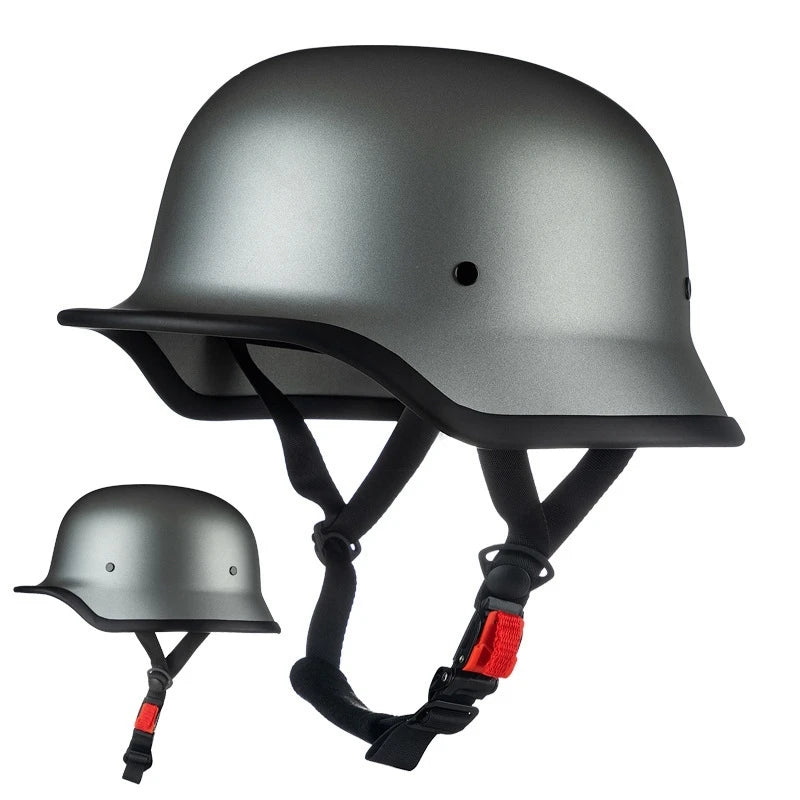   Motorcycle Open Face Helmet - Retro Safety Half Face Helmet