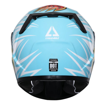   TRIANGLE Motorcycle Helmet Kids - Safety Full Face DOT ECE Approved