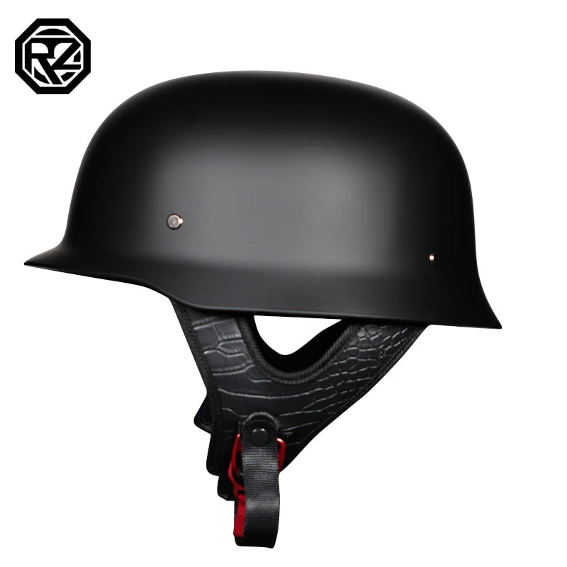   German Style Open Face Retro Motorcycle Helmet