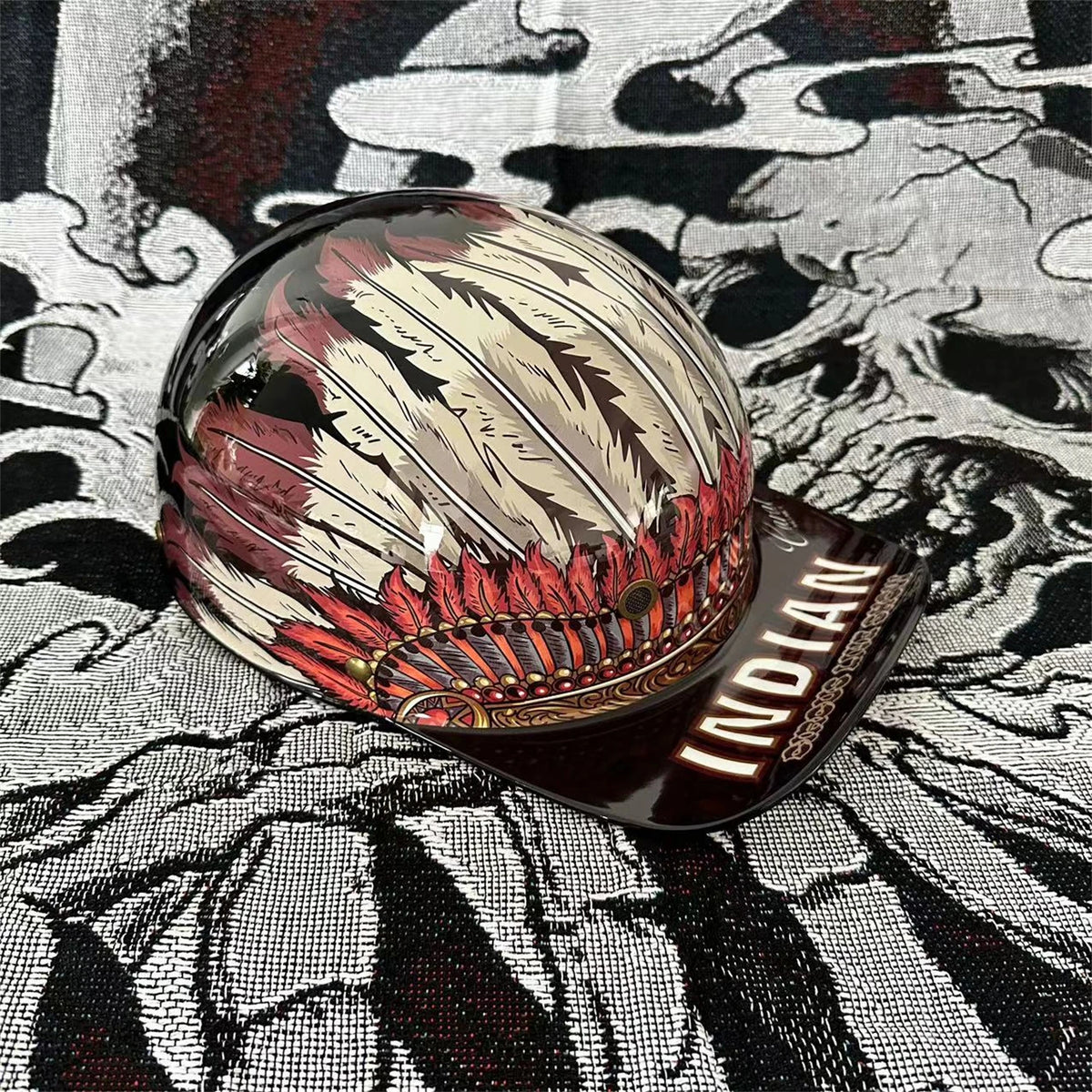   Retro Half Face Motorcycle Helmet for Men