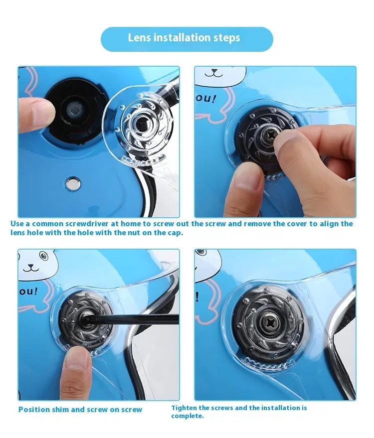   Children Kids Helmet With Cute Cartoon Pattern