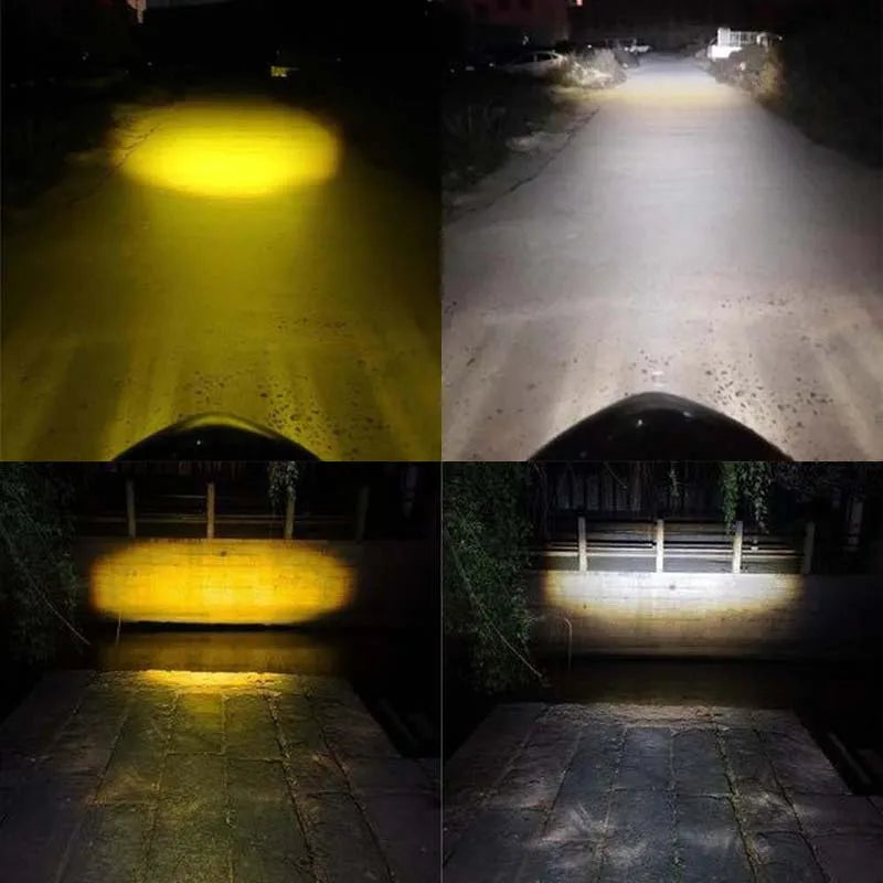 1pcs H4 BA20D Motorcycle Headlight Moto Led Bulbs CSP Chip Hi Lo Lens H4 Lamp Fog Lights Scooter Moto Accessories Headlamp 12V