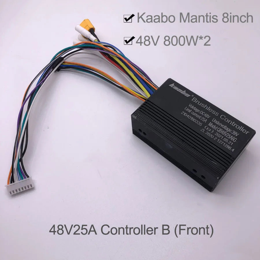 Mantis 8 48V25A Sine Wave Controller A B Front Rear Original Kaabo Mantis 8inch 800W Hall Electric Scooter Spare Parts