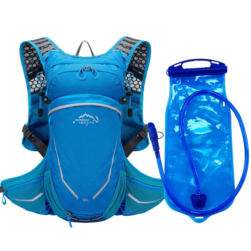16L Outdoor Sport Cycling Running Mountaineering Hiking Bike Riding Hydration Water Bag Storage Pack UltraLight Bladder Backpack