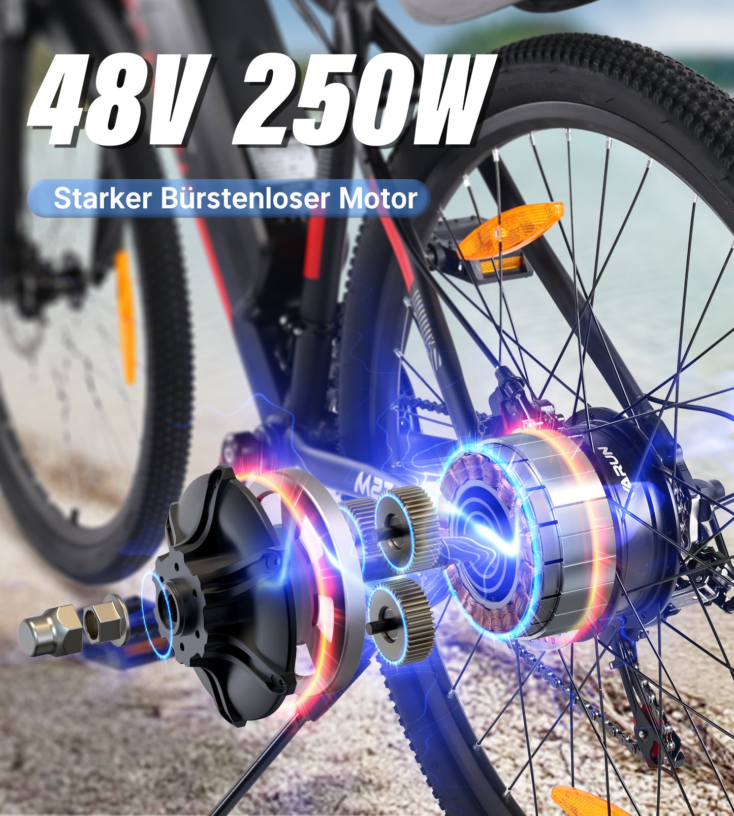 VARUN T26 Electric Bike – 500W Power, 48V Battery, Shimano 21-Speed Mountain E-Bike