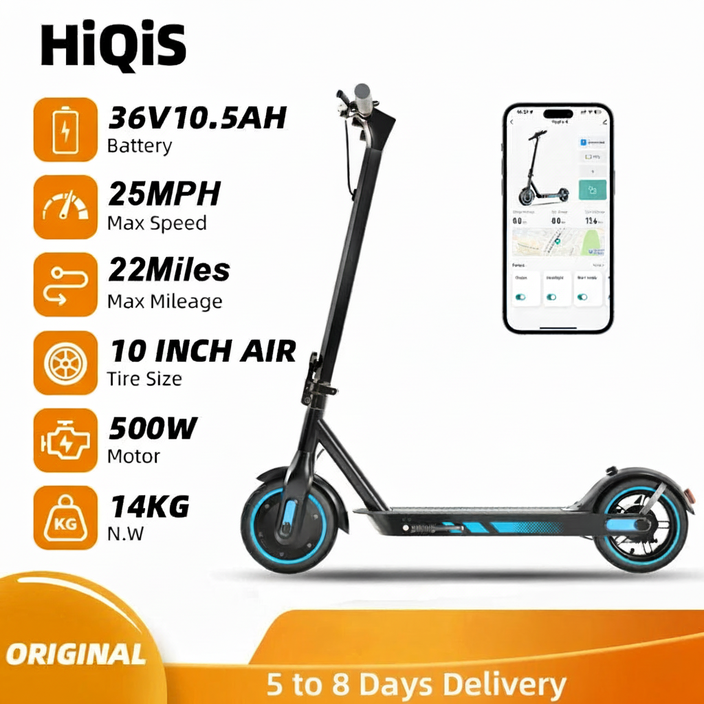 HiQiS V10 elektrische step voor volwassenen