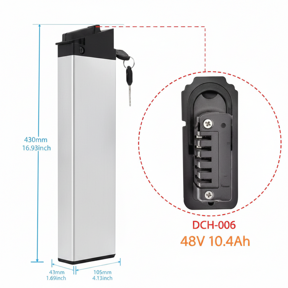 Lectric XP Step-Thru 1.0 / 2.0 Replacement Battery (48V 14Ah/10.4Ah)